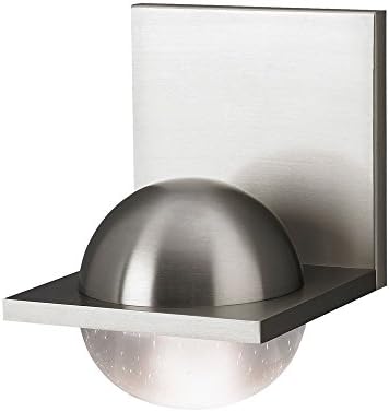 LBL Lighting WS929CRSCLEDWD Sphere - 6.8" 9W 1 LED Wall Sconce, Glass Options: Cast Clear Glass