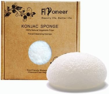 Konjac Sponge -Konjac Facial Puff Sponge Acne- Premium Facial Cleansing Sponge - 100% Natural Sponge Original Pure Facial Sponge - Keep Skin Flexible and Oil Control