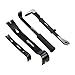 Amazon Basics Pry Bar/Nail Puller Set, 4 count (Pack of 1), Black
