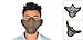 Uxcell a12062600ux0663 Airsoft War Game Half Face Guard Mesh Mask Protector Olive Green