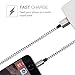 multifun 4FT Nylon Braided Lightning to USB Cable, iPhone Charger Apple MFI Certified, Fast Charge Sync Cable Charging Cord with Aluminum Connector for iPhone 7 7 Plus 6s 6 iPad iPad Air iPad Mini