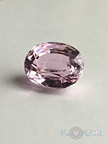 Rose 3 ct. Oval 10x8 mm. Nanosital Lab created US@GEMS
