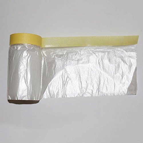 Masking Film for Painting,20M Pre Taped Masking Film Tape Roll Self Adhesive Painting Protection Cover Film Sheet(20m×55cm) - Thumbnail 5