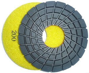 Toolocity 7PDR0200 7-Inch Rigid Diamond Polishing Pads, 200 Grit