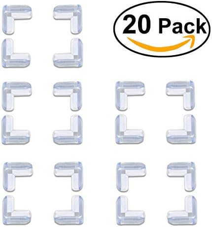 Child/Baby Safety Desk Table Edge Cover Guard Corner Protector Cushion, 20pcs