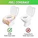 Banana Basics Flushable Disposable Toilet Seat Cover (5 Packs, 10 Each) Kid-Friendly, X-Large Coverage | Promotes Proper Hygiene, Cleanliness | Reduce Germs, Messes | (Flowers, 50 Pack)