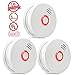 Smoke Detector,3 Packs Photoelectric Smoke Alarm Fire Alarm with Light Sound Warning 9V Battery (Included) Powered Fire Safety for Home Hotel School etc Passed UL Certification