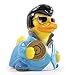 CelebriDucks - Blue Suede Duck - Floating Rubber Ducks - Collectible Bath Toy Gift for Kids & Adults of All Ages