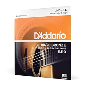D’Addario EJ10 Bronze Acoustic 10-47 Extra Light Guitar Strings