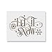 Let It Snow Winter Stencil - Christmas Stencil for Signs