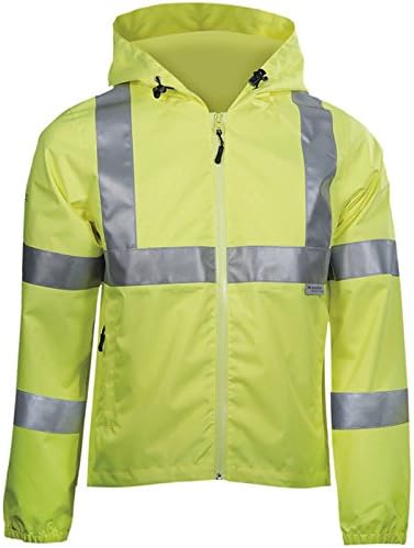 DBlade W110002 8010 9 Size Medium "High Visibility" Rain Jacket - Yellow