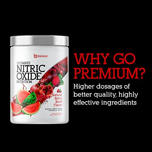 Premium Nitric Oxide Drink Mix Superior LArginine, LCitrulline