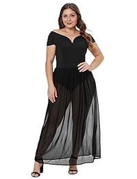 XAKALAKA - Body de encaje para mujer, talla grande