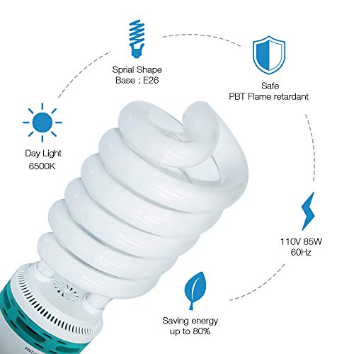 eTopLighting 6500K Continuous Light Bulb 65Watt Lighting Photography Lamp PB65 - Thumbnail 2