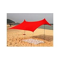 Naughty Boy Lucas Beach Sunshade Beach Tent with Sandbag Anchors & 2 Free Poles Upf50+ Quality Lycra Fabric - Perfect Sun Shelter,150Cm