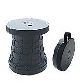 Heartbeat Retractable Folding Stools Sturdy Portable Lightweight Plastic Stool, Holds up 330 Lbs, Outdoor Travel Camping Fishing Garden Folding Stool