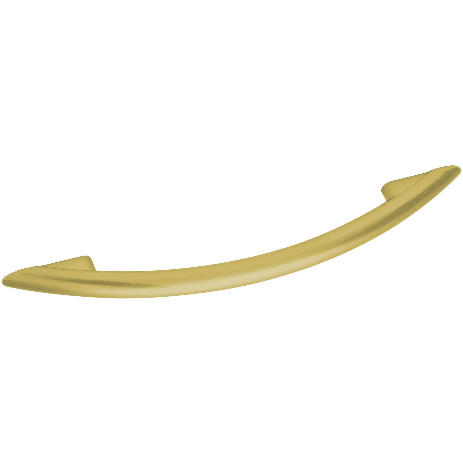 ALLES IM GRIFF Cardea LA Furniture Handle 128 mm Curved Handle Width 188 mm Die-Cast Zinc Gold Matt Brushed