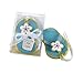 Kate Aspen Flip-Flop Luggage Tag In Beach-Themed Gift Box, Blue/Yellow, One Size