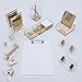 Clear Gold Toned Acrylic Stapler by DS DRAYMOND STORY - Fits Standard Staples (24/6 or 26/6) - Graduation Gifts Gold