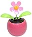 Set of 3 ~ 1 Pink Daisy+ 1 Orange Daisy+ 1 White Daisy in Assorted Colors Pots Solar Toy US Seller Great Birthday Easter Gift Car Dashboard Office Desk Home Decor