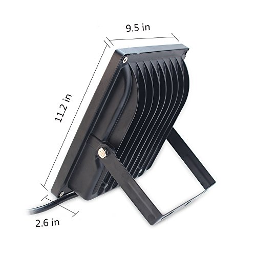 Exulight UV LED Flood Light, 50W High Power UV Ultraviolet Blacklight 85V-265V AC IP66 waterproof for Parties,Curing, Glue, Blacklight, fishing, Aquarium with US plug (50W) - Thumbnail 5