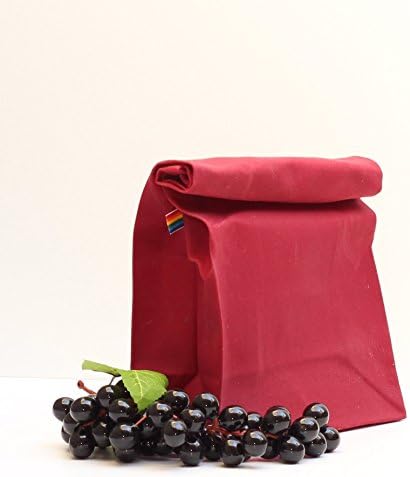 Lunch Bag - Red Waxed Canvas
