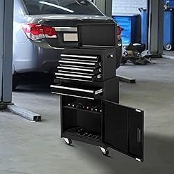 TUFFIOM 5-Drawer Rolling Tool Chest, Tool Storage