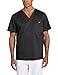 Dickies Men's Big & Tall Gen Flex Solid Stitch V-Neck, Black, XX-Large