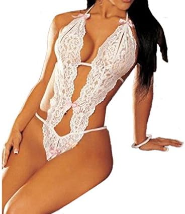 Dresses Erotic Women Lingerie Sleepwear Lingerie (White)