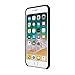 Kate Spade New York Phone Case | for Apple iPhone 8 Plus and iPhone 7 Plus | Protective Phone Cases with Liquid Glitter Design and Drop Protection - Stripe 2 Black/White/Gold