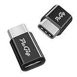 [2-Pack] USB Type C to Micro USB Adapter, PaGig USB C Male to Micro USB Female Converter for Fast Charging/OTG, Compatible with New Macbook 12