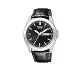 Citizen Men's Black Leather Strap Watch