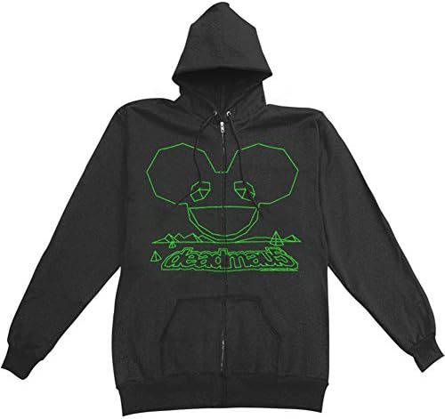 DEADMAU5 2 Sided Outline Logo Zipup Hoodie M
