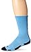 TCK Sports Lacrosse Logo Crew Socks (Columbia Blue/Navy, Large)