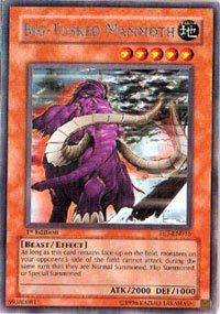 Yu-Gi-Oh! - Big-Tusked Mammoth (FET-EN015) - Flaming Eternity - 1st Edition - Rare