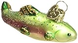 Old World Christmas Ornaments: Mini Trout Glass Blown Ornaments for Christmas Tree