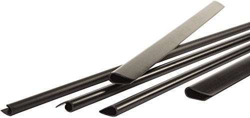 Pavo - A4 3 mm Baguettes à reliure,capacité : 3 to 25 feuilles - Noir (Paquet de 25)