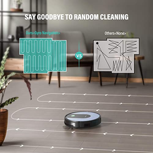 Robot Vacuum, Deenkee WiFi/App/Alexa Robot Vacuum Cleaner,120 Mins Run time for Pet Hair, Hard