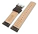 Barton Quick Release Top Grain Leather Watch Band Strap - Choose Color - 16mm, 18mm, 20mm, 22mm or 24mm - Espresso (Dark Brown) 20mm