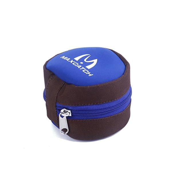 Fly-Fishing-Zippered-Reel-Pouch-Sponge-Cover-Protective-Zip-Case-Bag-Storage