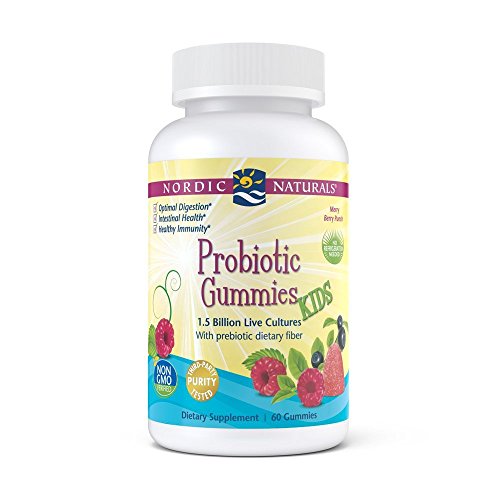 Nordic Naturals Probiotic Gummies Kids- 1.5 Billion Live Cultures In Synergistic Blend Of Prebiotic Fiber For Healthy Digestive Balance And Nutrient Absorption, Berry Punch Flavor Gummy, 60 Count Nordic Naturals Probiotic Gummies Kids- 1.5 Billion Live Cultures In Synergistic Blend Of Prebiotic Fiber For Healthy Digestive Balance And Nutrient Absorption, Berry Punch Flavor Gummy, 60 Count