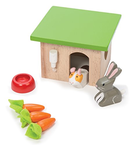 Le Toy Van Bunny & Guinea Pet Set Premium Wooden Toys for Kids Ages 3 Years & Up