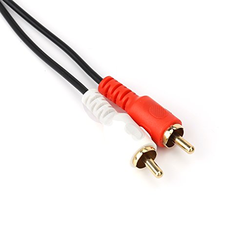 SiYear XLR Y Splitter Patch Cable, 1 XLR male to 2 RCA Male Plug Adapter Cable, 3 pin xlr mic splitter,rca phono line ,2RCA to XLR 5FT (1.5m)