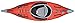 Advanced Elements AdvancedFrame Inflatable Kayak - AE1012-R-P Recreational Kayak with Bag and Pump - Red/Gray - 10.5 Ft.