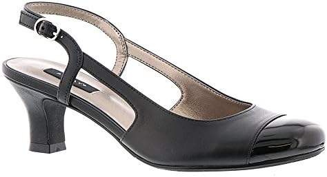 Womens 1083097-1-2 Leather Cap Toe Slingback Classic Pumps