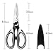 Kitchen Scissors, Premium Heavy Duty Kitchen Shears with Super Sharp Blade and Comfortable Grip, Multi Purpose Stainless Steel Scissors for Poultry, Fish, Meat, Chicken, Vegetables