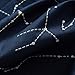 SUSYBAO 100% Cotton Pillowcases Queen Size Set of 2 Navy Blue Constellation Print Bed Pillow Covers Envelope Closure End Pillow Encasement Home Decor Soft Durable Comfortable, 20 in x 26 in