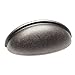 5 Pack - Cosmas 783WN Weathered Nickel Cabinet Hardware Bin Cup Drawer Cup Pull - 3" Inch (76mm) Hole Centers