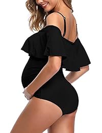 Summer Mae Ruffle traje de baño de maternidad con volantes, para embarazo, una pieza
