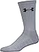 Under Armour Adult Elevated Performance Crew Socks, 3-Pairs, Steel Assortment, Large